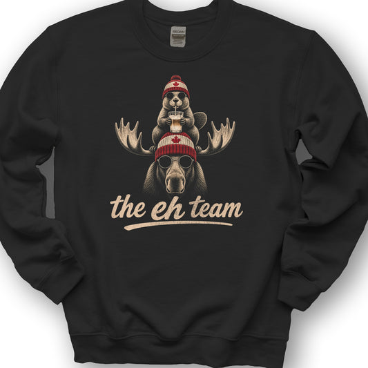 Beaver Moose Team Sweatshirt - Black