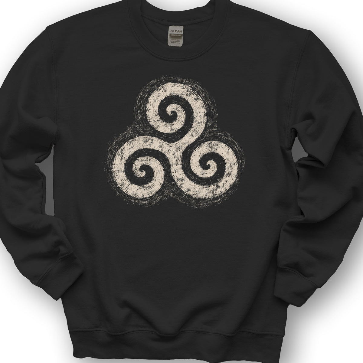 Triskele Charcoal Sketch Sweatshirt - Black