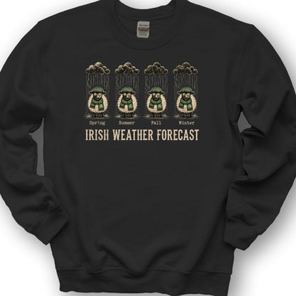 Irish Weather Forecast Sweatshirt - Black