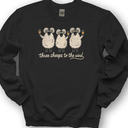 Three Sheeps Sweatshirt - Black
