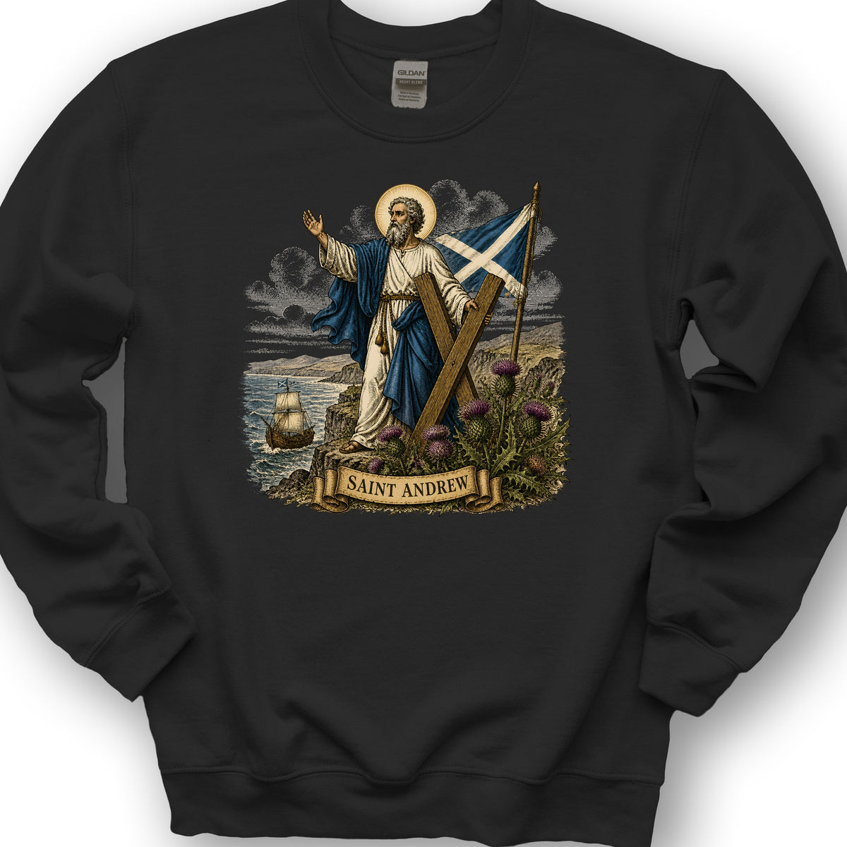 Saint Andrew Sweatshirt - Black