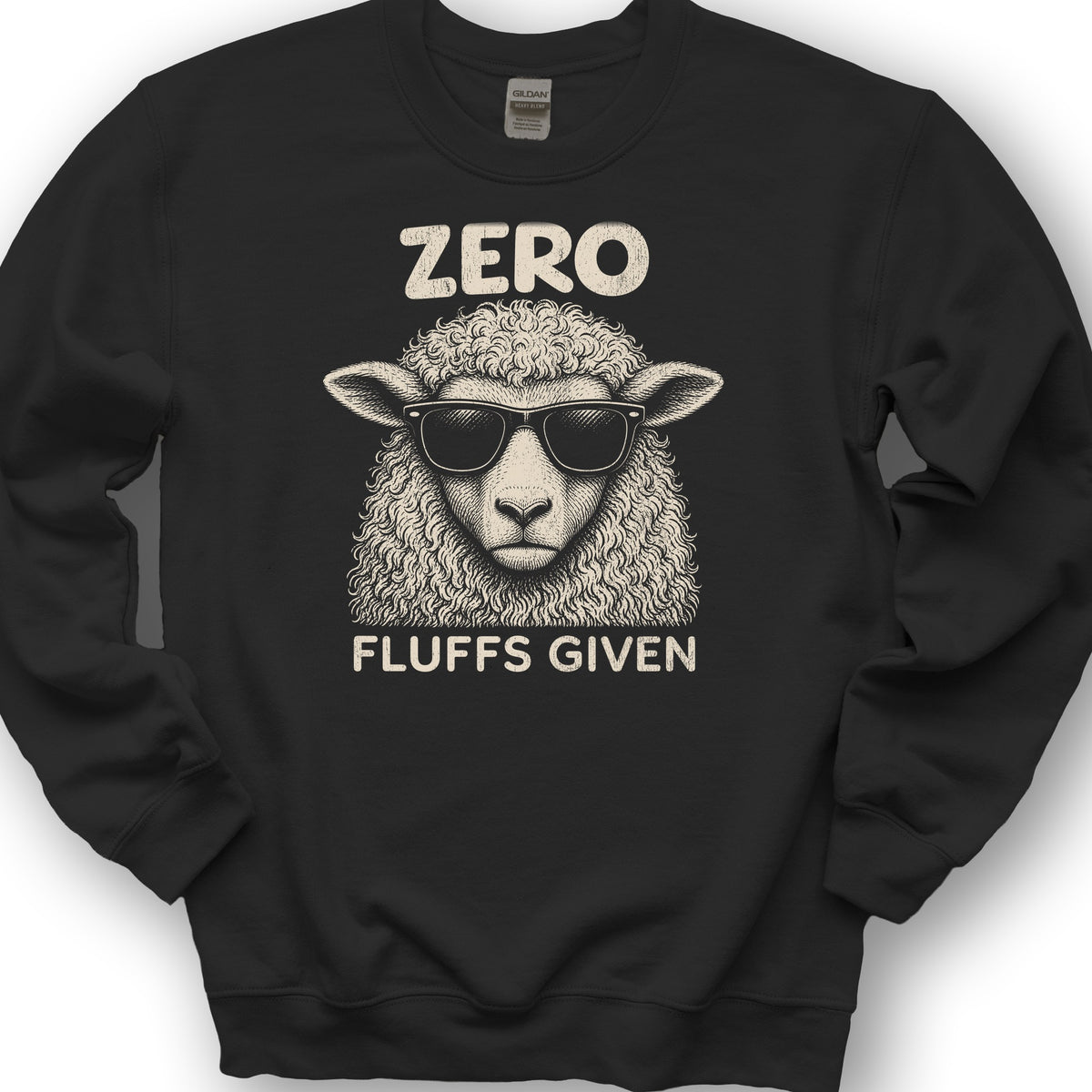 Zero Fluffs Given Sweatshirt - Black