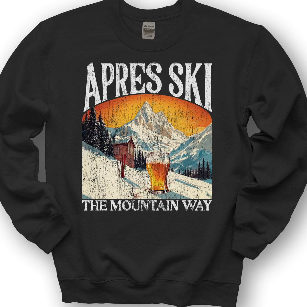 Apres Ski "Big and Bold" Sweatshirt - Black
