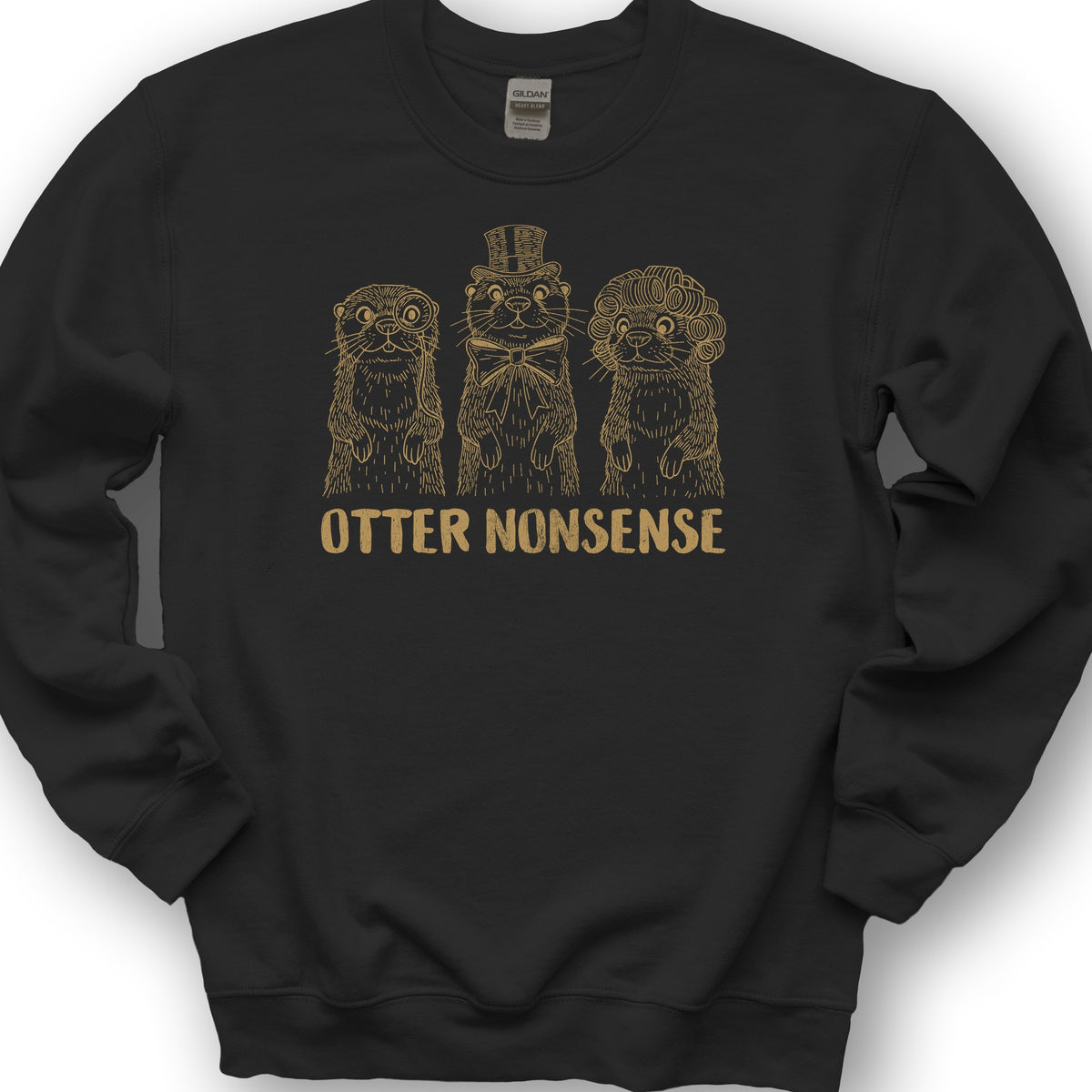 Otter Nonsense Sweatshirt - Black