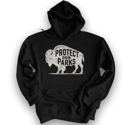 Protect Our Parks "Vintage Buffalo" Hoodie - Black