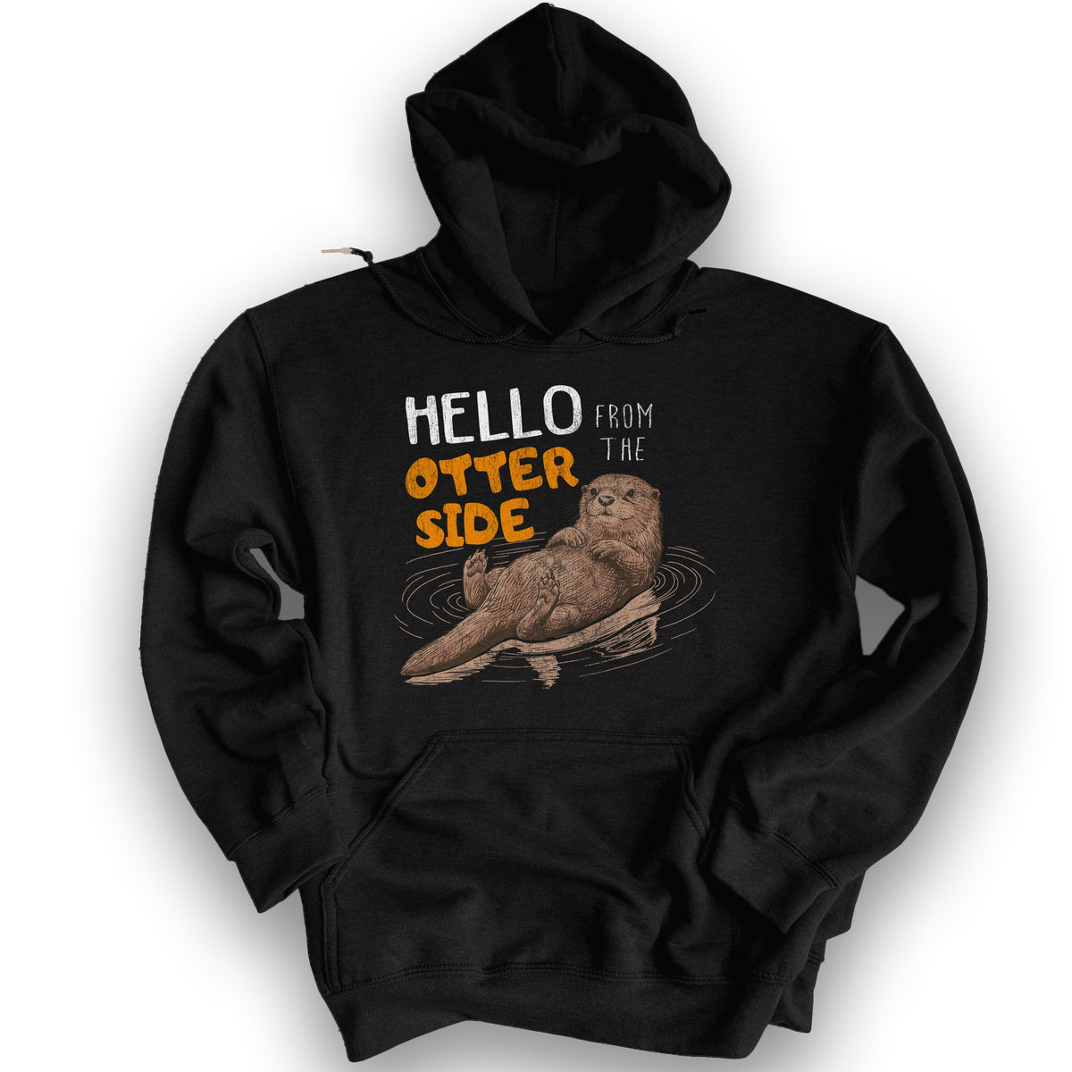 Hello From the Otter Side Hoodie - Black