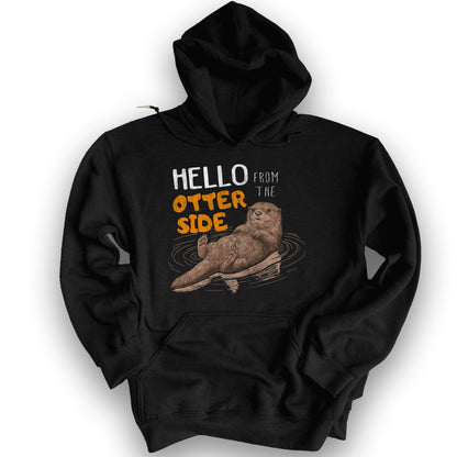 Hello From the Otter Side Hoodie - Black