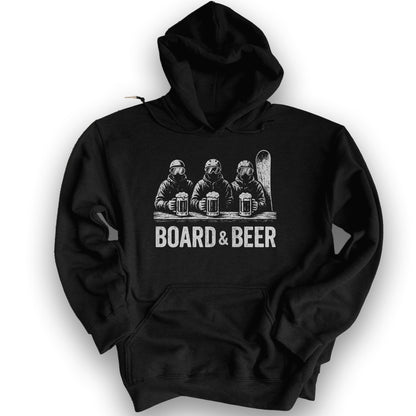 Board and Beer Hoodie - Black