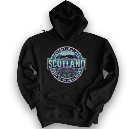 Scotland Badge Hoodie - Black