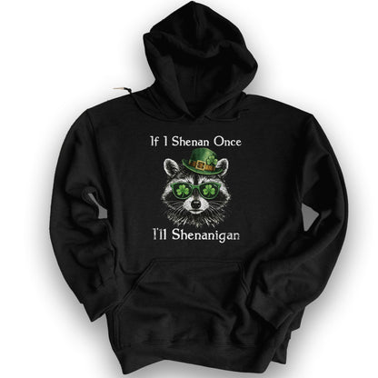 Shenanigans Raccoon Hoodie - Black