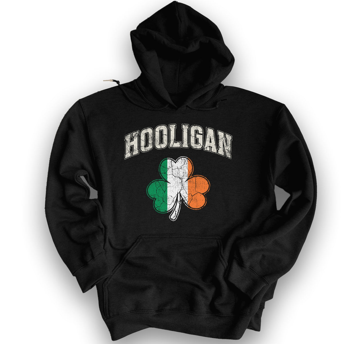 Hooligan Shamrock Hoodie - Black
