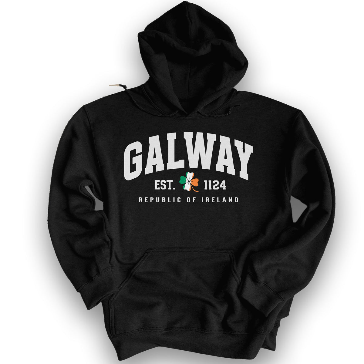 Galway Varsity Flag Hoodie - Black