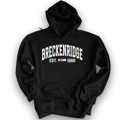 Breckenridge Colorado Varsity Hoodie - Black