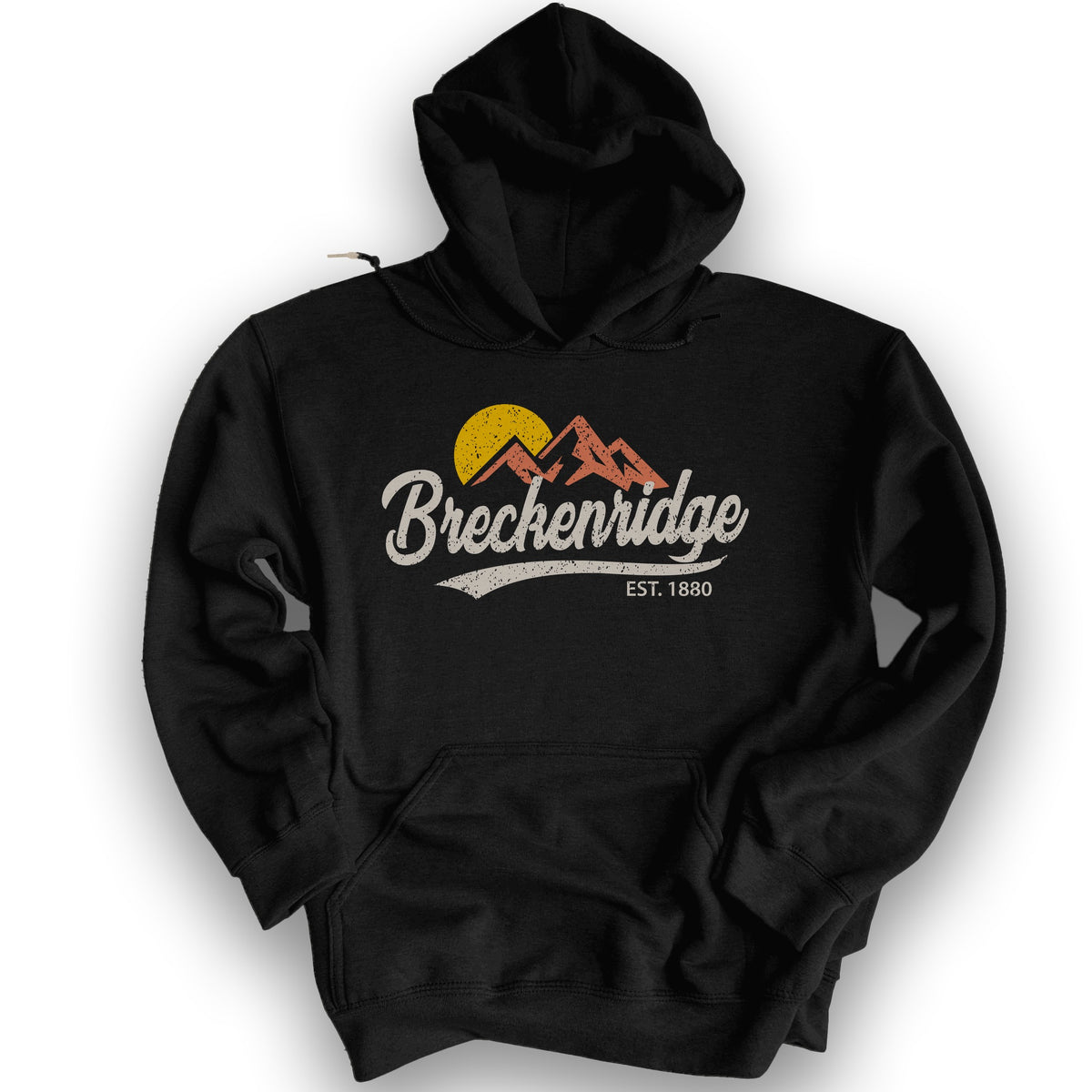 Breckenridge Vintage Script Hoodie - Black