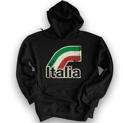 Italia Stripes Hoodie - Black