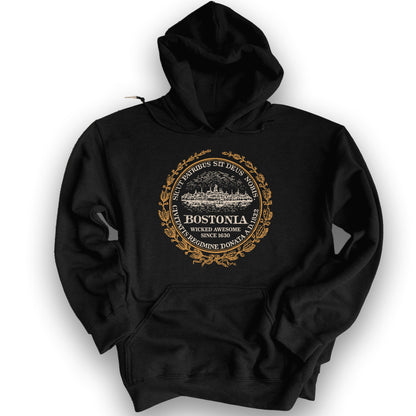 Bostonia Wicked Awesome Hoodie - Black