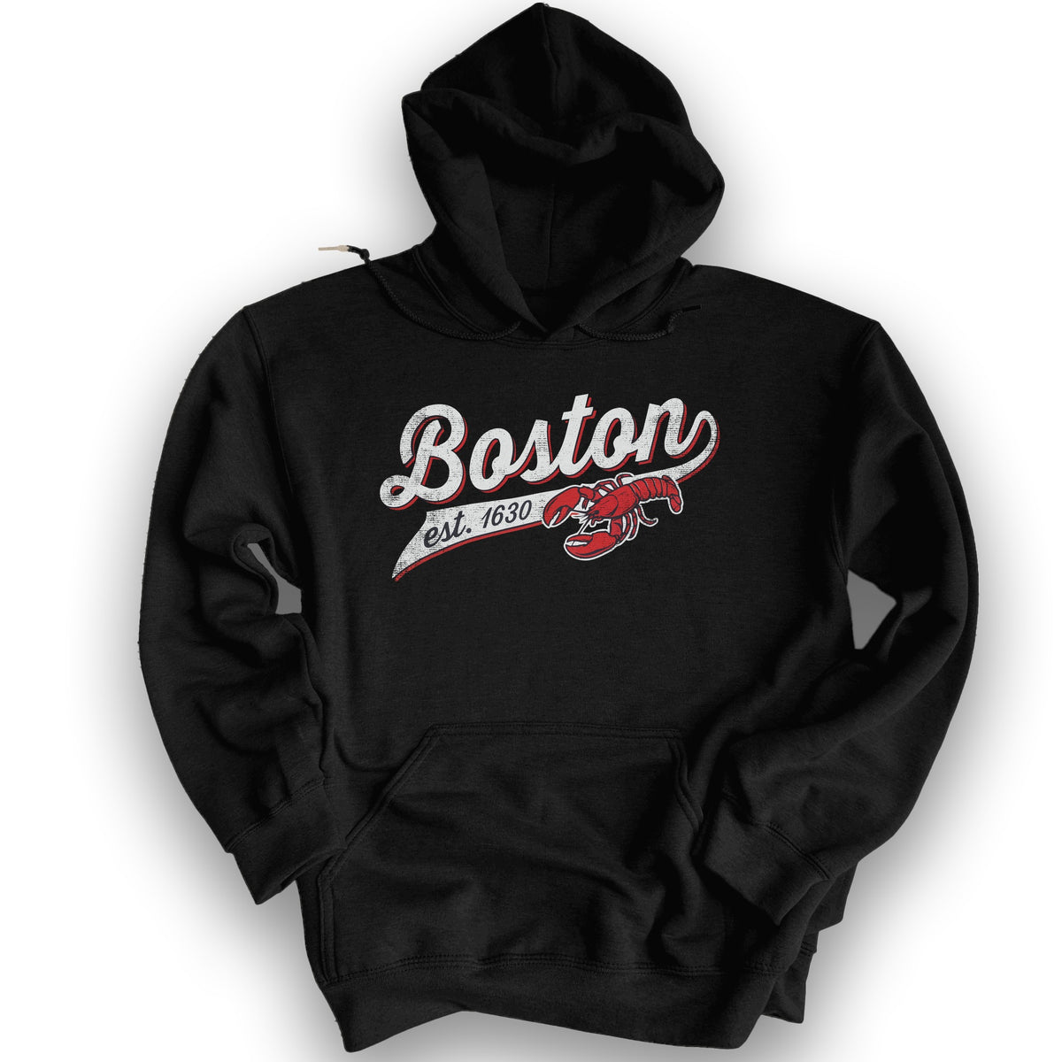 Boston Banner Hoodie - Black