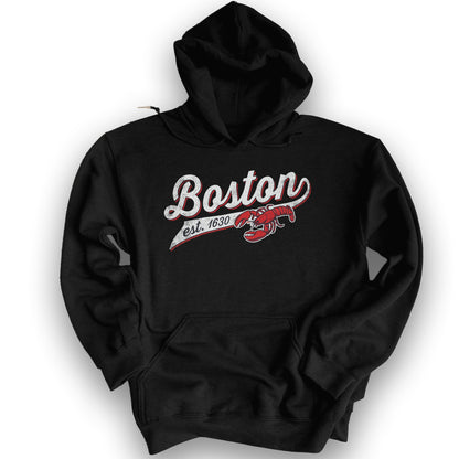 Boston Banner Hoodie - Black