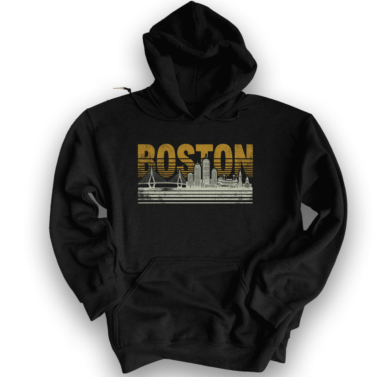 Boston Skyline Hoodie - Black