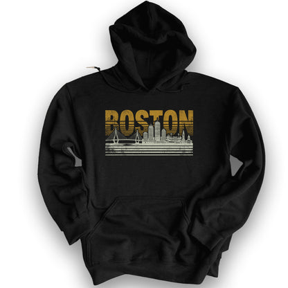 Boston Skyline Hoodie - Black