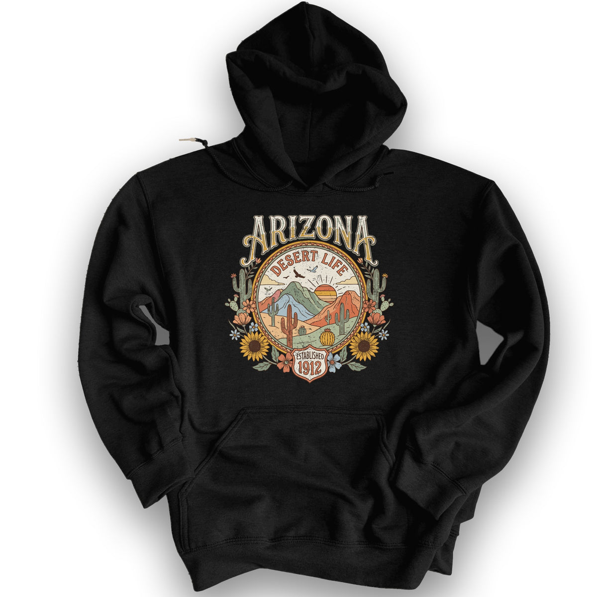 Arizona Desert Life Hoodie - Black