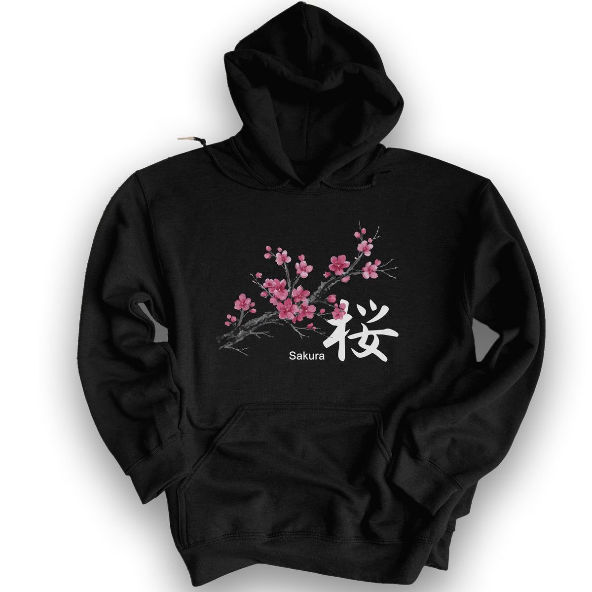 Cherry Blossom Sakura Hoodie - Black
