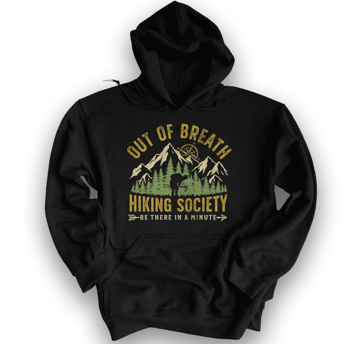 Out of Breath Hiking Hoodie - Black