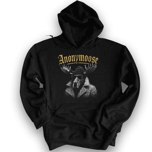 Anonymoose Halftone Hoodie - Black