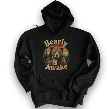 Bearly Awake Hoodie - Black