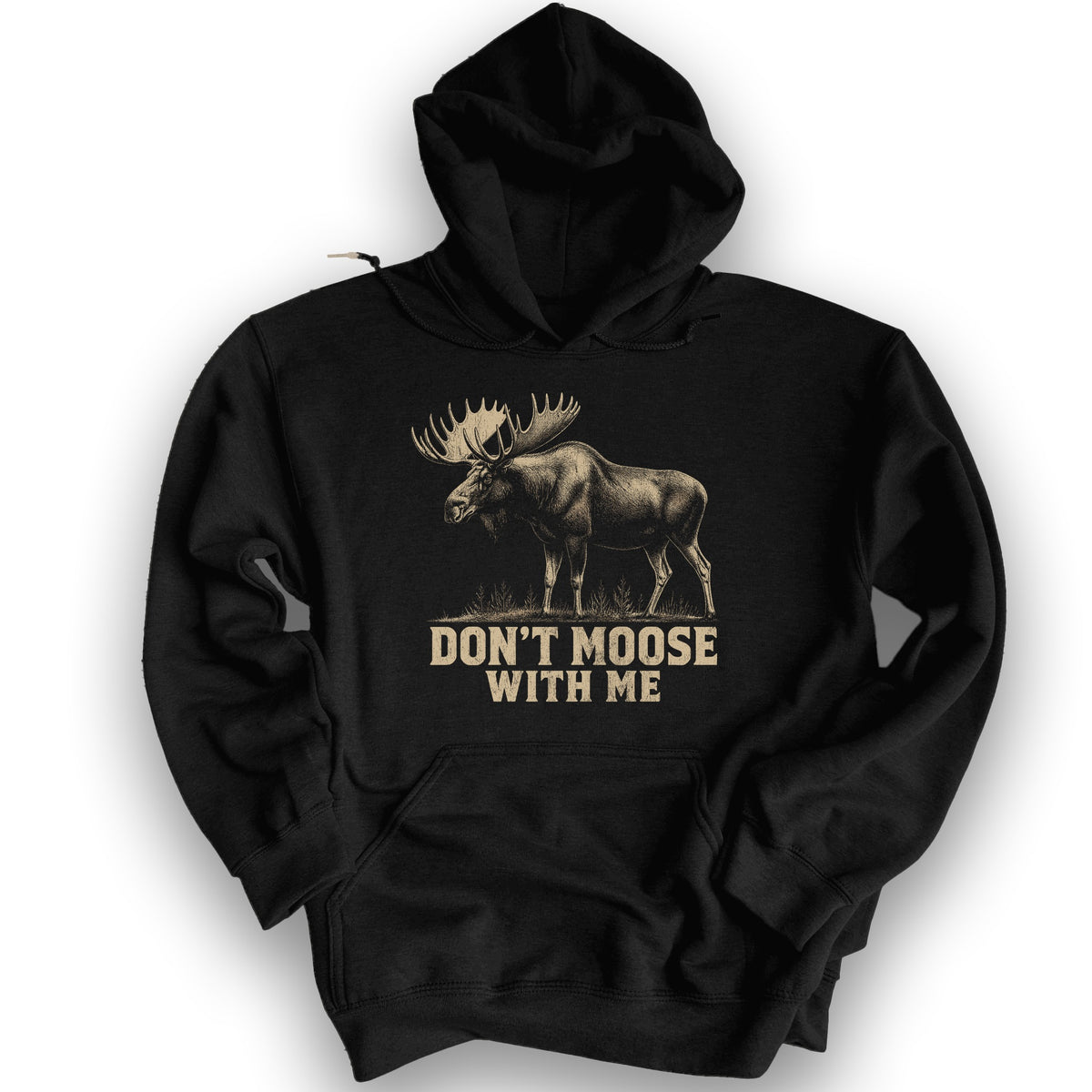 Don't Moose With Me V2 Hoodie - Black