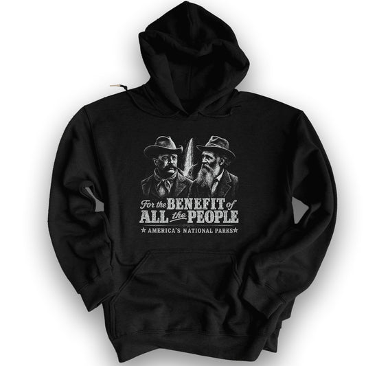 Roosevelt and Muir Hoodie - Black