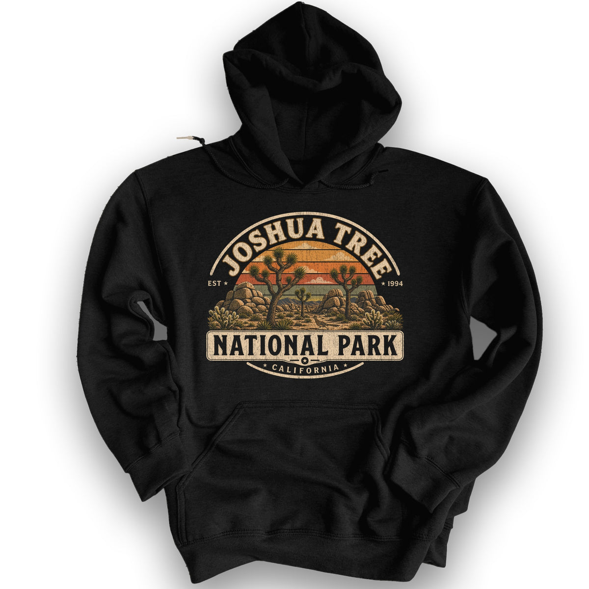 Joshua Tree Medallion Hoodie - Black