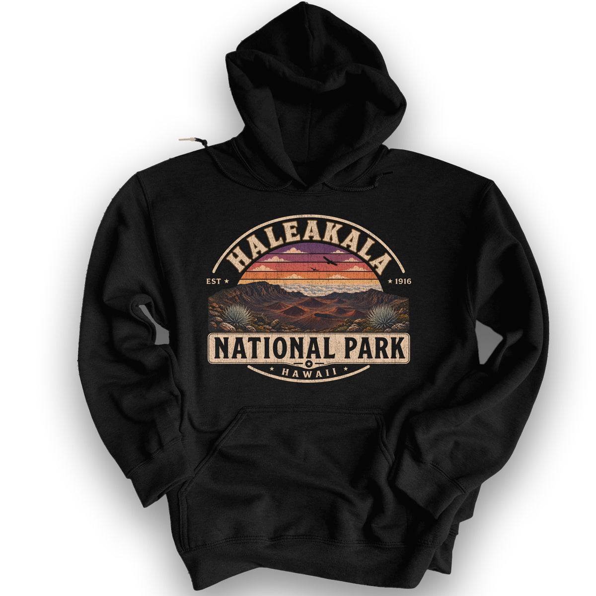 Haleakala Medallion Hoodie - Black