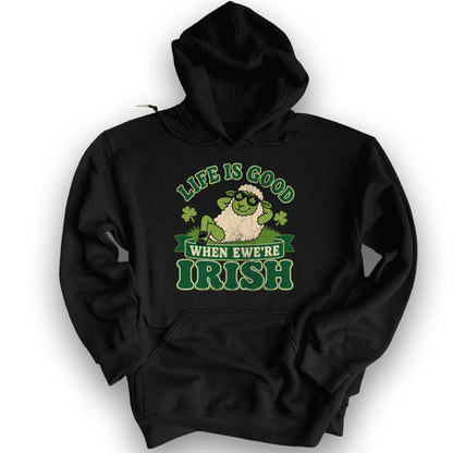 Ewe're Irish Hoodie - Black