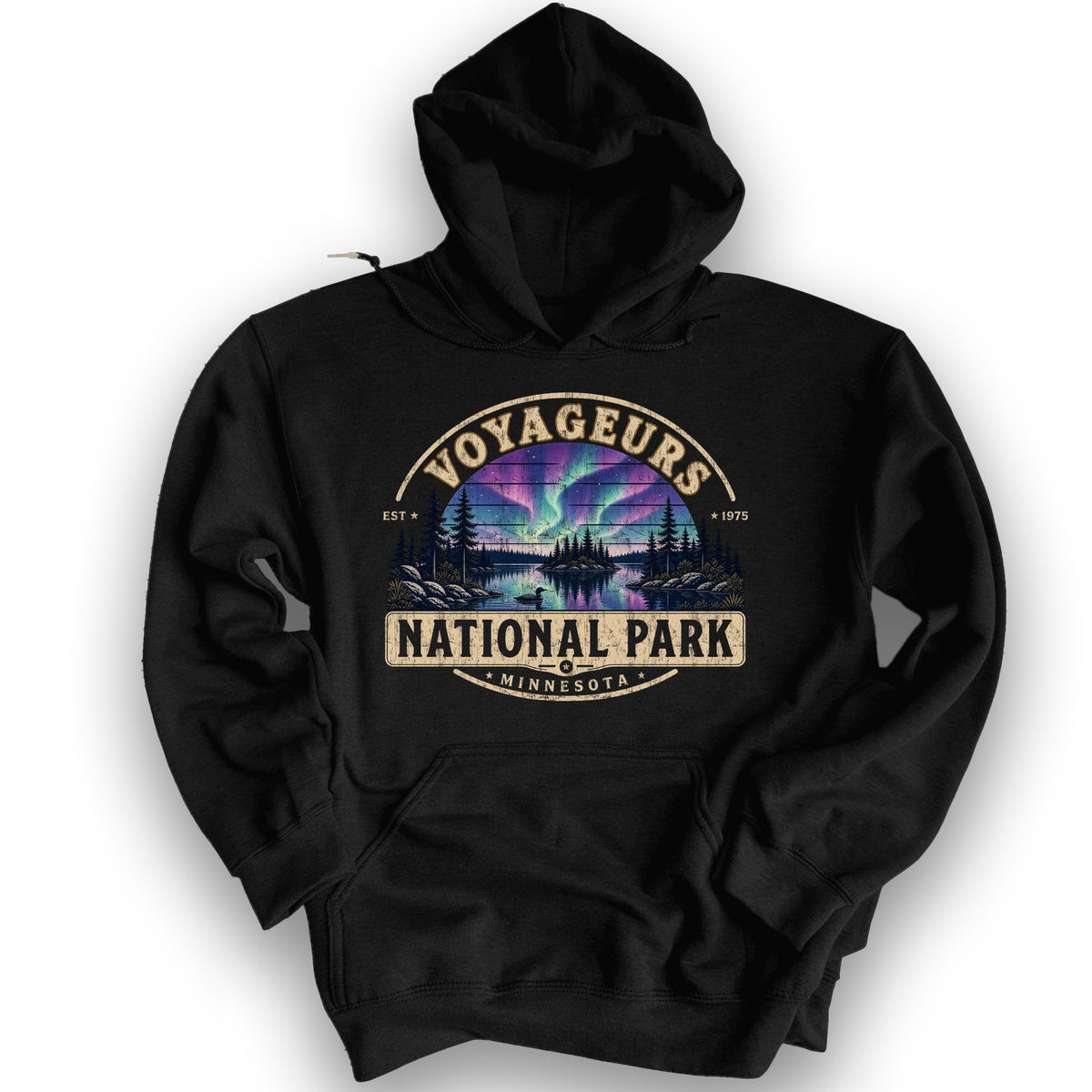 Voyageurs Medallion Hoodie - Black