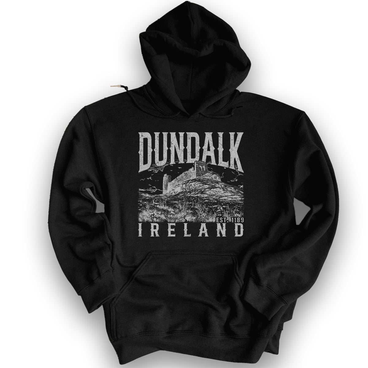 Dundalk Ireland Sketch Hoodie - Black