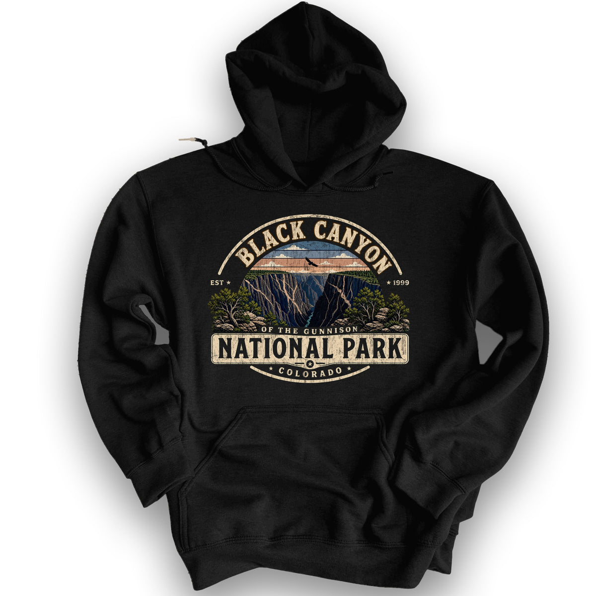 Black Canyon Medallion Hoodie - Black