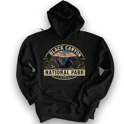 Black Canyon Medallion Hoodie - Black