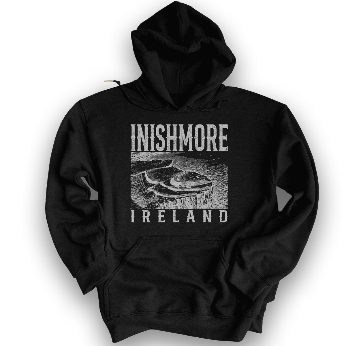 Inishmore Ireland Sketch Hoodie - Black