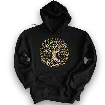 Celtic Tree of Life Hoodie - Black