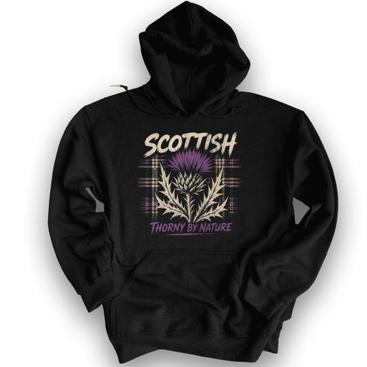 Scottish Thorny Hoodie - Black