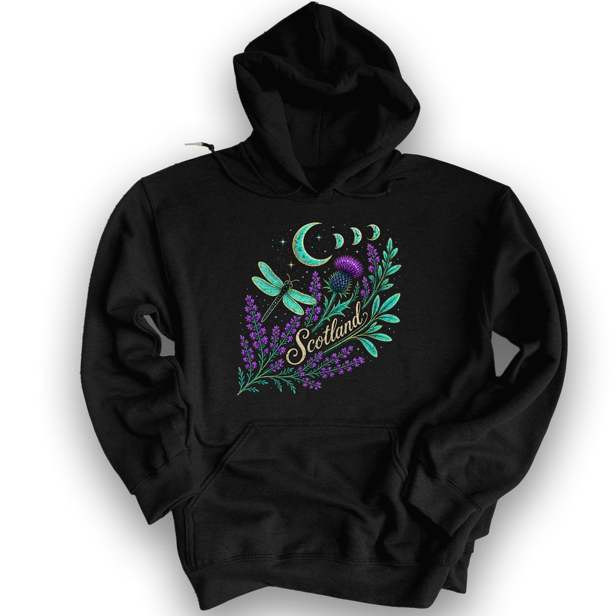Scotland Mystic Glow Hoodie - Black