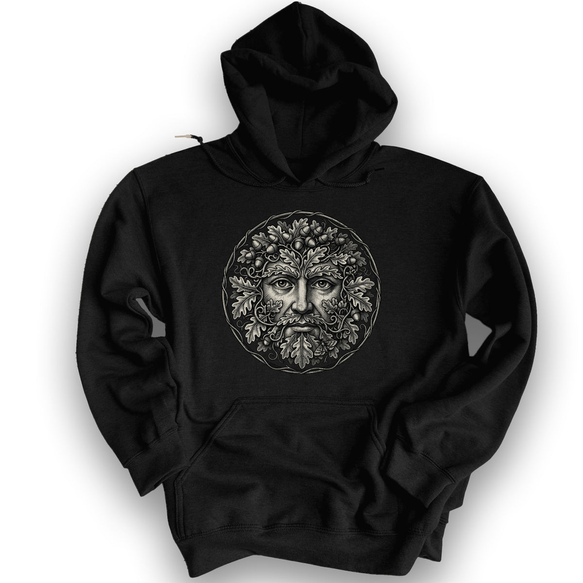 Green Man Hoodie - Black