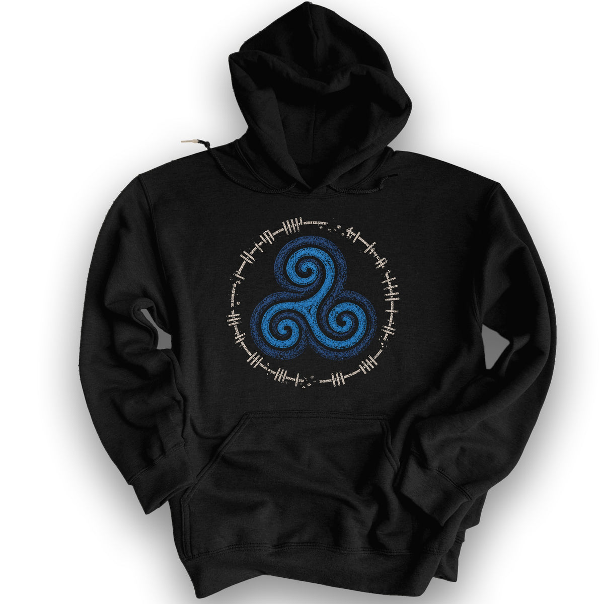 Celtic Triskele Hoodie - Black