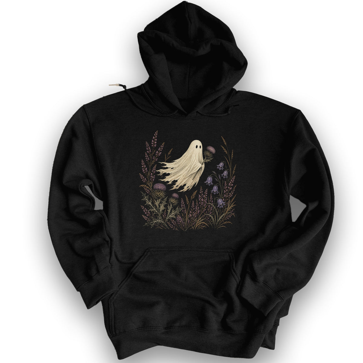 Thistle Ghost Florals Hoodie - Black