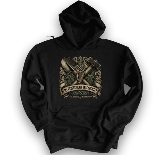 Irish Built Hoodie - Black