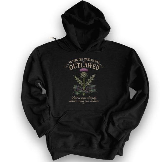 Outlawed Tartan Hoodie - Black