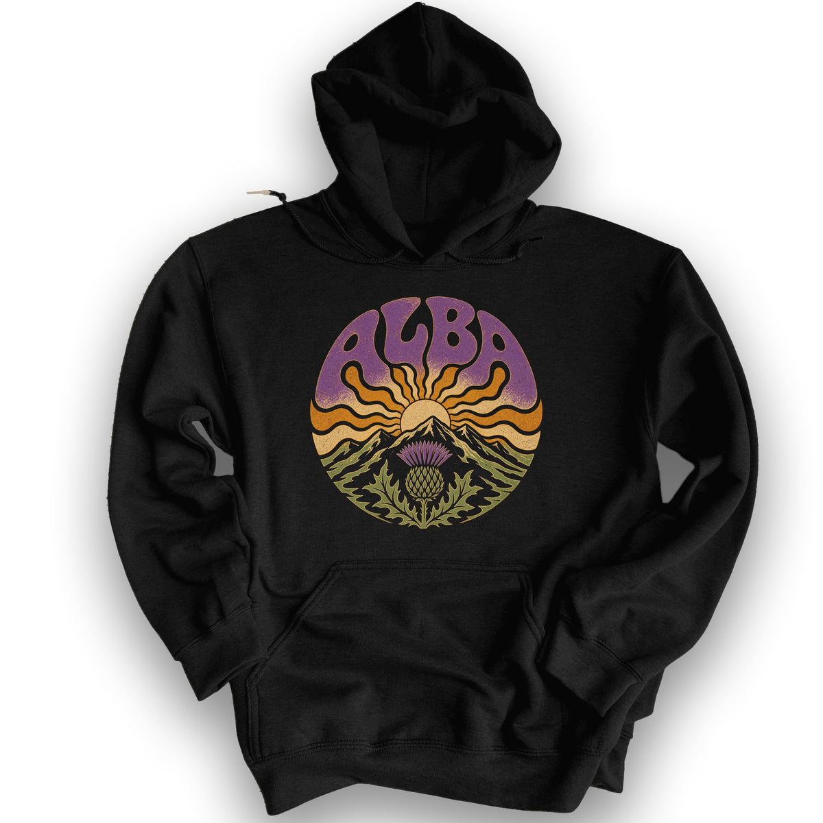 Alba Groovy Sunrise Hoodie - Black