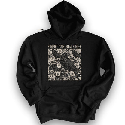 Crow Local Murder Hoodie - Black