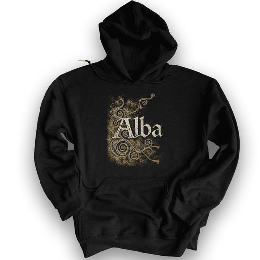 Alba Ancient Spirals Hoodie - Black